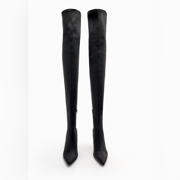 Zara Viral Over the knee Fabric Boot - Picture 4 of 8